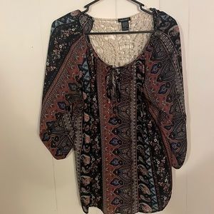 Stoosh maroon bohemian blouse